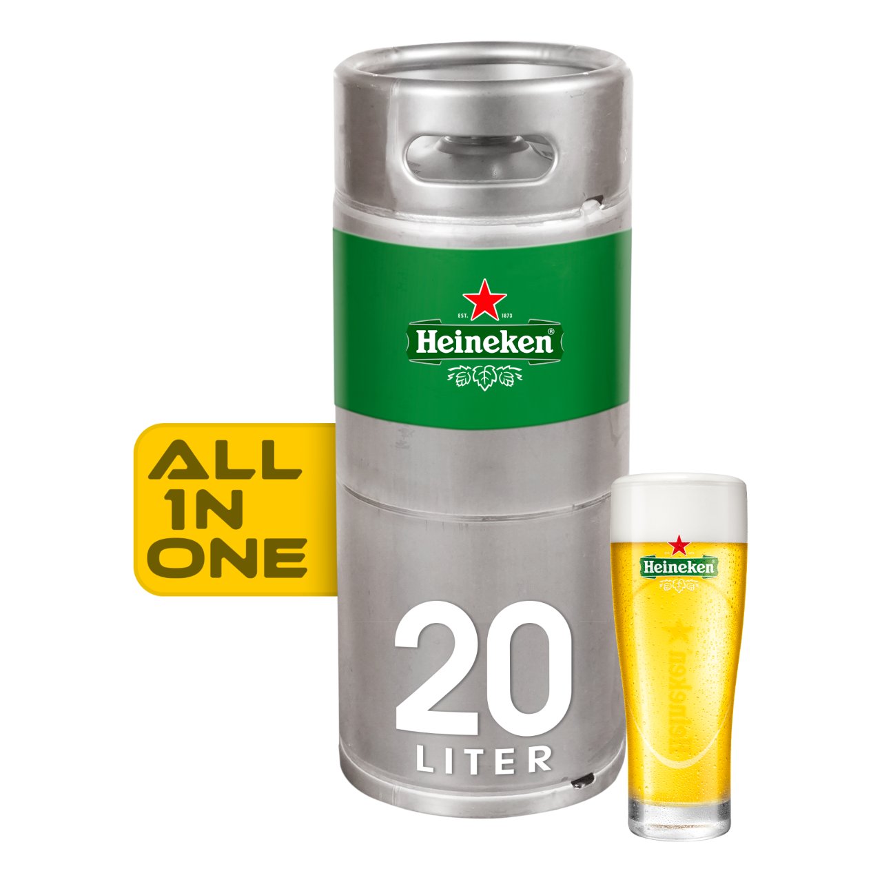 Heineken Fust 20 liter all in one